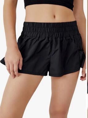 FP Movement by Free People Black Athletic Shorts with Built-In Liner